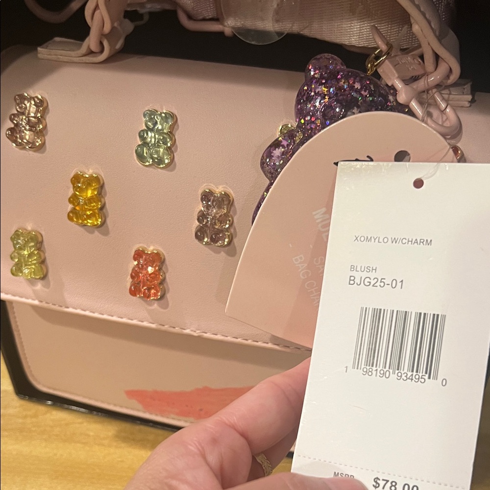 #1387**Pink Betsey Johnson Women's Bag with Bear Accents - Picture 7 of 7